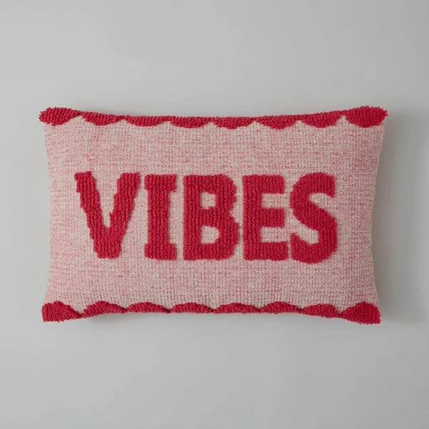 Vibes Bright Slogan Cushion 2 Vibes Bright Slogan Cushion - Image 2