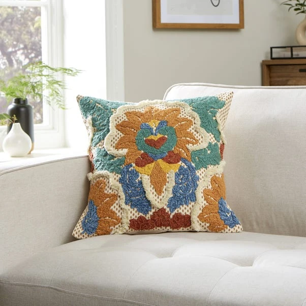 Damask Embroidered Cushion 1 Damask Embroidered Cushion