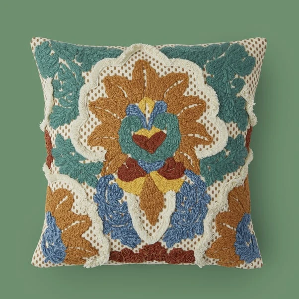 Damask Embroidered Cushion 3 Damask Embroidered Cushion - Image 3