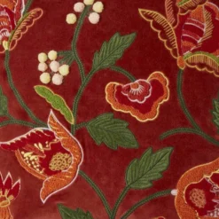 Embroidered Floral Velvet Cushion -EGLO Shop 30864553 alt03