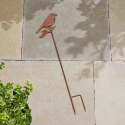 Rusted Iron Blue Tit Stake 5 Rusted Iron Blue Tit Stake -EGLO Shop 30866022 alt02