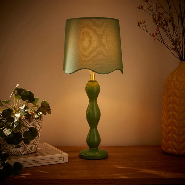 Elsie Tall Scalloped Table Lamp 2 Elsie Tall Scalloped Table Lamp - Image 2