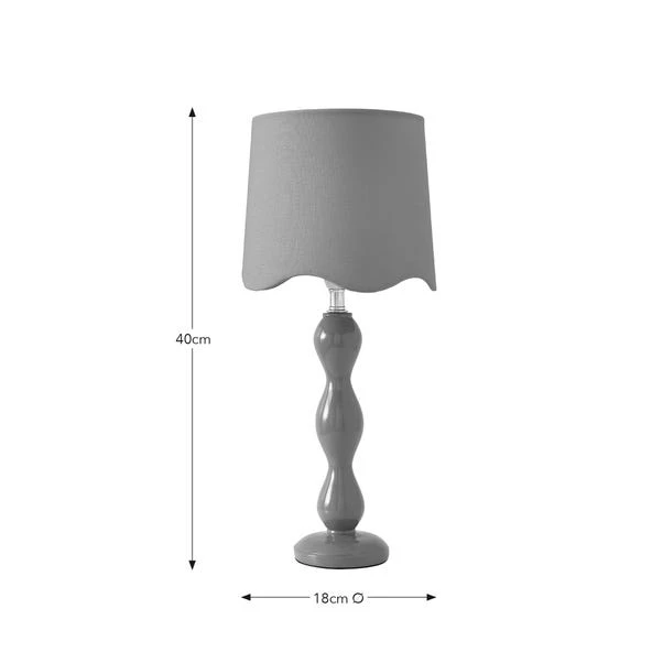 Elsie Tall Scalloped Table Lamp 5 Elsie Tall Scalloped Table Lamp - Image 5