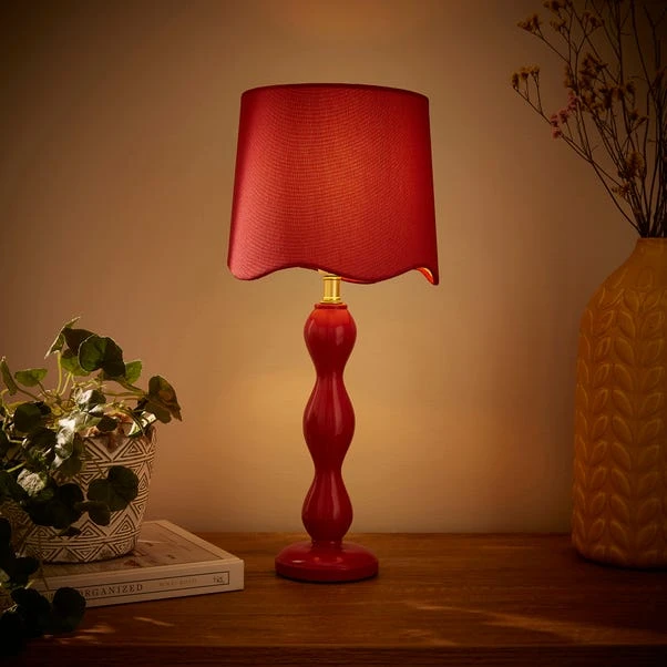 Elsie Tall Scalloped Table Lamp 7 Elsie Tall Scalloped Table Lamp - Image 7