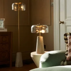 Kaeli Modern Marble Glass Floor Lamp -EGLO Shop 30867459 alt09