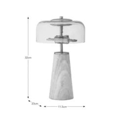 Kaeli Modern Marble Glass Table Lamp -EGLO Shop 30867460 alt09