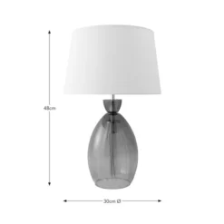 Sylvia Ribbed Glass Table Lamp -EGLO Shop 30868910 alt08