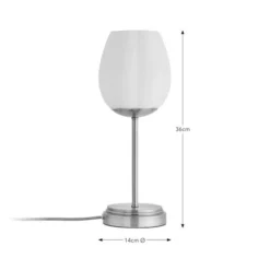 Frosted Tulip Ribbed Table Lamp -EGLO Shop 30869079 alt08