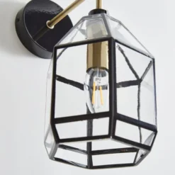 Industrial Painted Glass Wall Light -EGLO Shop 30869135 alt02