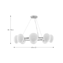 Yonah 8 Light Ceiling Light -EGLO Shop 30869686 alt08