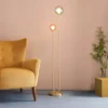 Eliza 2 Light Glass Floor Lamp