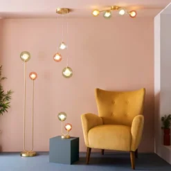 Eliza 2 Light Glass Floor Lamp -EGLO Shop 30869734 alt09