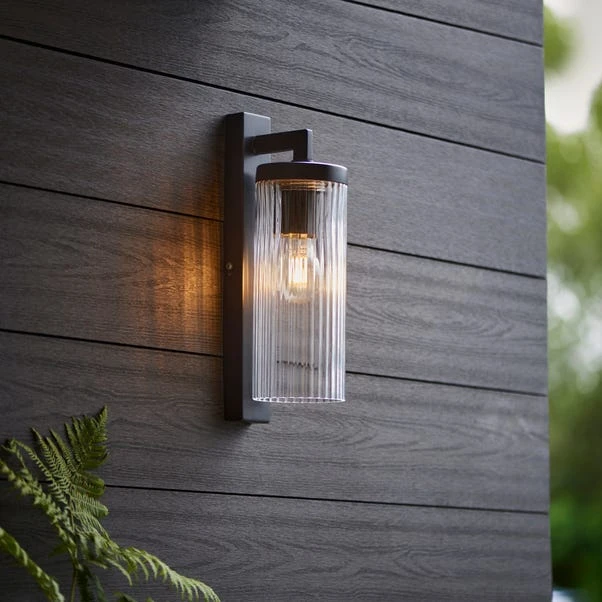 Noir Industrial Outdoor Wall Light 1 Noir Industrial Outdoor Wall Light