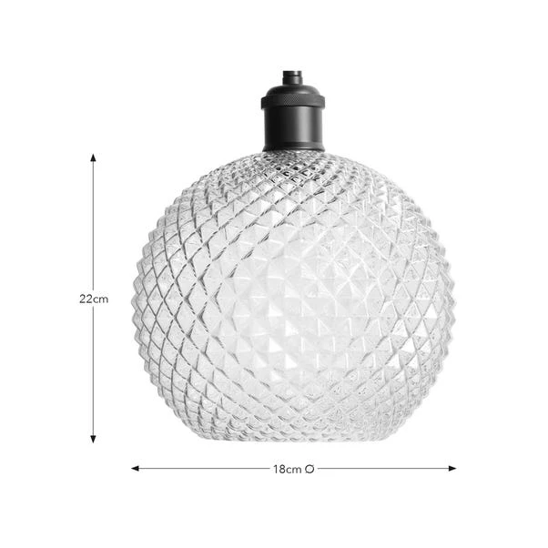 Elodie Faceted Glass Easy Fit Pendant Shade 5 Elodie Faceted Glass Easy Fit Pendant Shade - Image 5