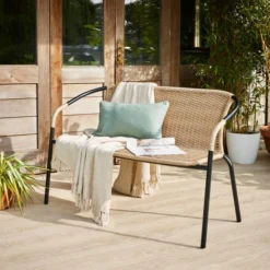 Rattan Bench