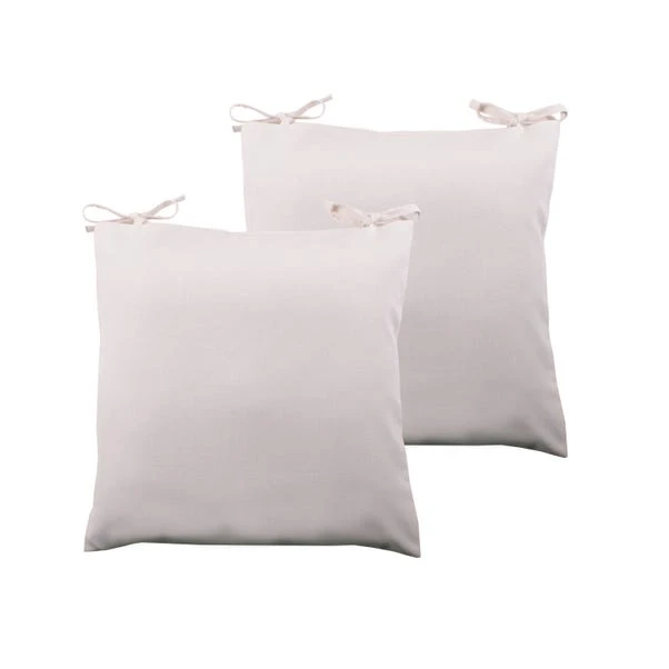 Set Of 2 Plain Seat Pad Covers 4 Set Of 2 Plain Seat Pad Covers - Image 4