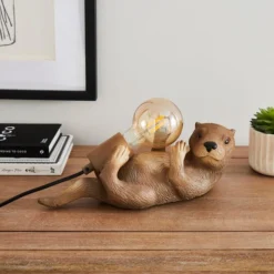 Ottelie The Otter Resin Table Lamp
