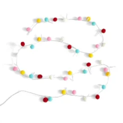 Multicoloured Pom Pom String Lights -EGLO Shop 30873991 alt05