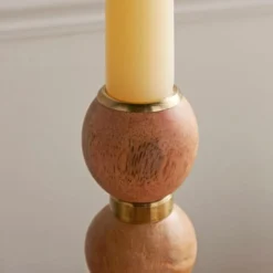 Wooden Candlestick Holder -EGLO Shop 30874913 alt02