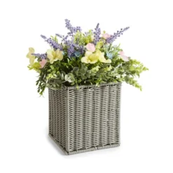 Artificial Floral Arrangement In Grey Trough 5 Artificial Floral Arrangement In Grey Trough -EGLO Shop 30877217 alt02