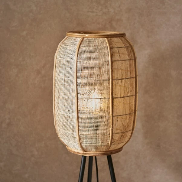Vogue Zen Linen And Bamboo Floor Lamp 4 Vogue Zen Linen And Bamboo Floor Lamp - Image 4
