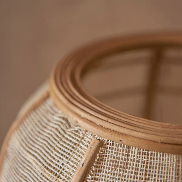 Vogue Zen Linen And Bamboo Floor Lamp 6 Vogue Zen Linen And Bamboo Floor Lamp - Image 6