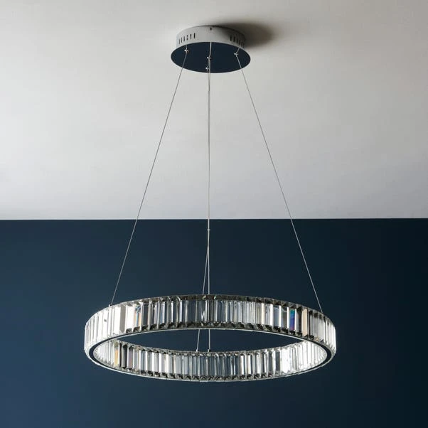 Vogue Katana Crystal Hoop LED Ceiling Light 2 Vogue Katana Crystal Hoop LED Ceiling Light - Image 2