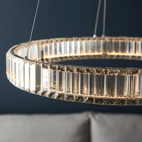 Vogue Katana Crystal Hoop LED Ceiling Light 5 Vogue Katana Crystal Hoop LED Ceiling Light - Image 5
