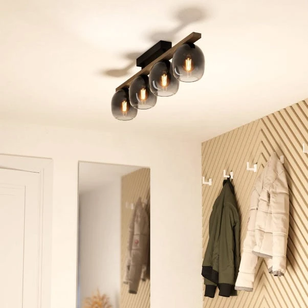 EGLO Filago Ombre Glass 3 Light Flush Ceiling Light 1 EGLO Filago Ombre Glass 3 Light Flush Ceiling Light