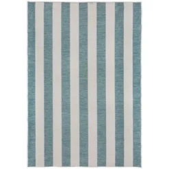 Striped Reversible Indoor Outdoor Blue & Yellow Rug 14 Striped Reversible Indoor Outdoor Blue & Yellow Rug -EGLO Shop 30887454 alt04
