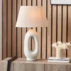 Laila Natural Organic Tall Ceramic Table Lamp