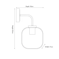 Florence Black Wall Light -EGLO Shop 30889348 alt04