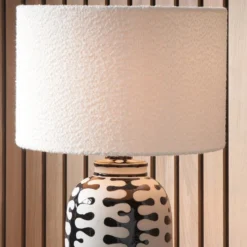 Rouen Boucle Cylinder Lamp Shade -EGLO Shop 30889415