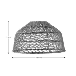 Andre Rattan Easy Fit Pendant Shade -EGLO Shop 30894858 alt08