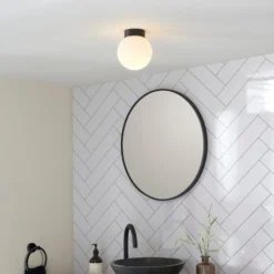 Sligo Industrial Outdoor Bathroom Flush Ceiling Light 13 Sligo Industrial Outdoor Bathroom Flush Ceiling Light -EGLO Shop 30894959 alt09