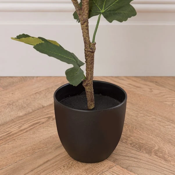 Artificial Fig Tree In Black Cement Plant Pot 3 Artificial Fig Tree In Black Cement Plant Pot - Image 3
