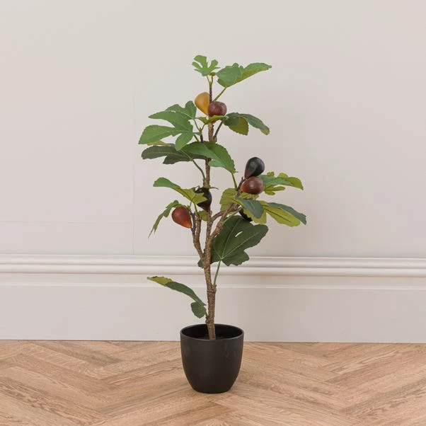 Artificial Fig Tree In Black Cement Plant Pot 4 Artificial Fig Tree In Black Cement Plant Pot - Image 4