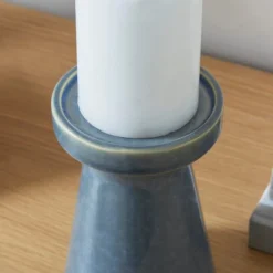 Reactive Glaze Ceramic Pillar Candle Holder -EGLO Shop 30896017 alt02