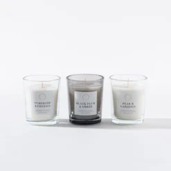 Set Of 3 Pear & Gardenia, Plum & Patchouli And Tuberose & Freesia Candles -EGLO Shop 30897753 alt02