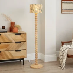 Equatorial Palm Bamboo Drum Lamp Shade 10 Equatorial Palm Bamboo Drum Lamp Shade -EGLO Shop 30898066 alt03