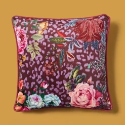 Leopard Floral Square Cushion Cover -EGLO Shop 30898148 alt01