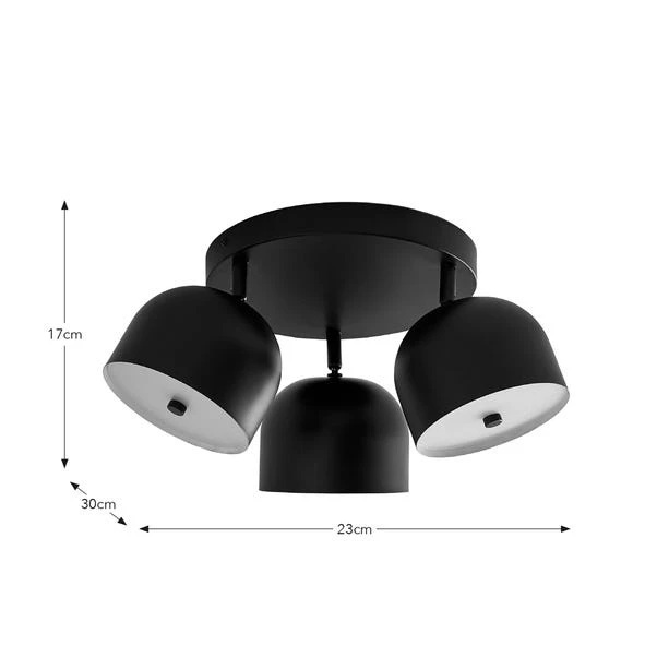Keko 3 Light Adjustable Flush Spotlight 6 Keko 3 Light Adjustable Flush Spotlight - Image 6