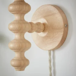 Bobby Pleated Paint Your Own Plug In Wall Light -EGLO Shop 30898538 alt03