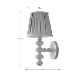 Bobby Pleated Paint Your Own Plug In Wall Light -EGLO Shop 30898538 alt08