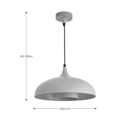 Elements Lennon 2 Tier Dome Pendant Light -EGLO Shop 30898667 alt08