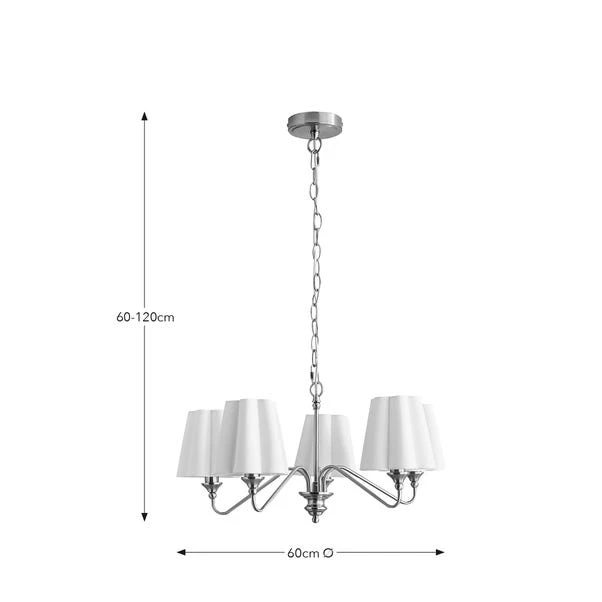 Nancy Metal 5 Light Chandelier 6 Nancy Metal 5 Light Chandelier - Image 6