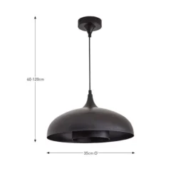 Elements Lennon 2 Tier Dome Pendant Light -EGLO Shop 30898682 alt08