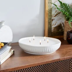 Zen Fig & Cedarwood Round Multi Wick Candle