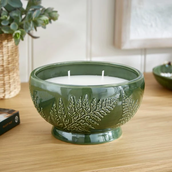 Churchgate Olive Leaf & Fern Round Multi Wick Candle 2 Churchgate Olive Leaf & Fern Round Multi Wick Candle - Image 2