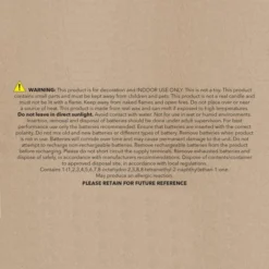 Set Of 3 Amber & Tonka LED Pillar Candles -EGLO Shop 30899703 alt09